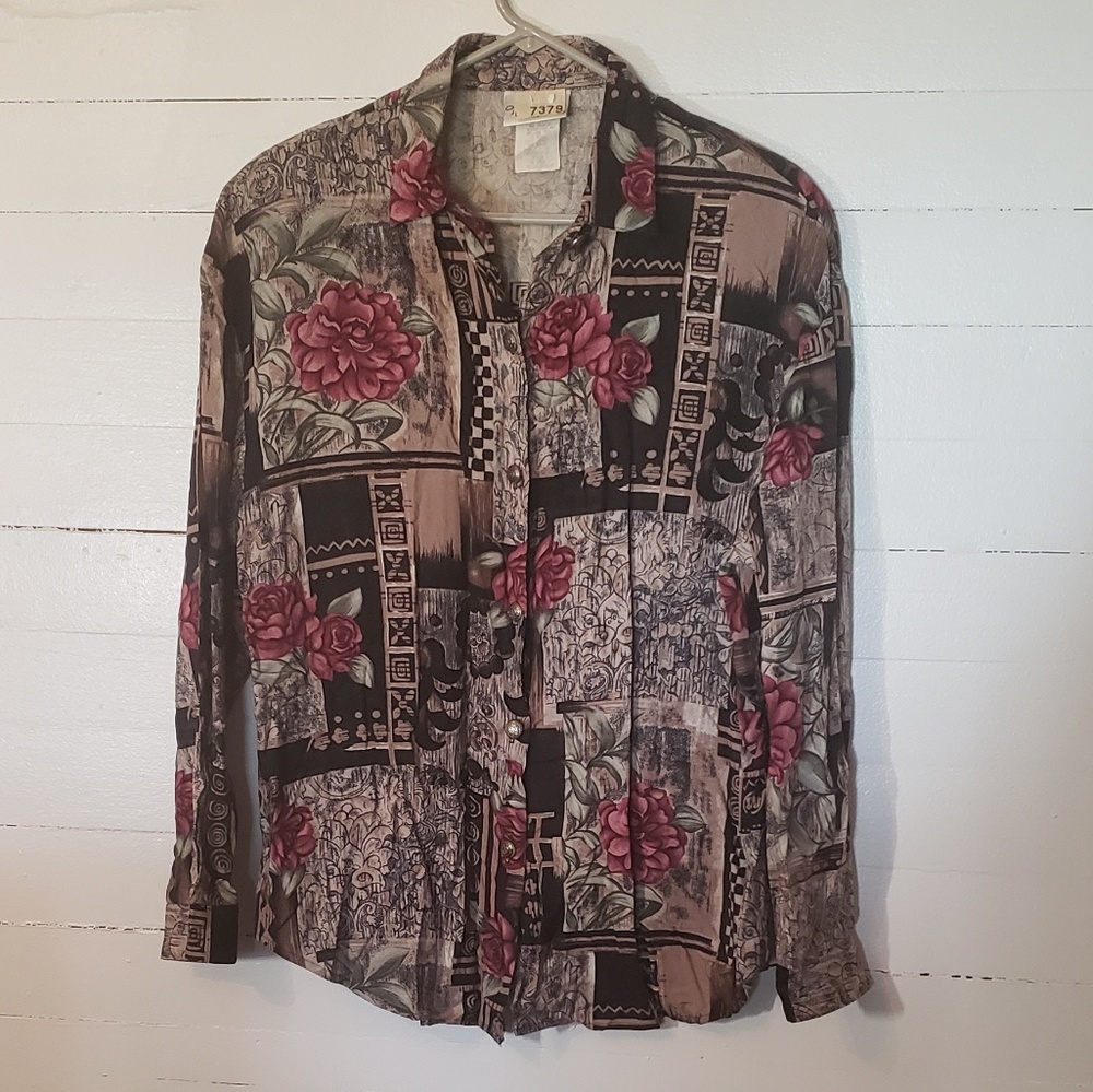 Floral Print Blouse                       0093